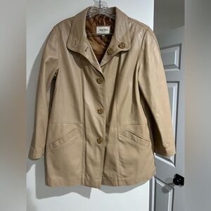 Sergio Rossi Vintage Italian Made Buttery Soft Leather Jacket EU SZ 42 US SZ 12